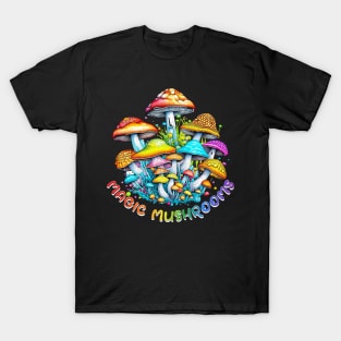 Magic Mushrooms - colorful T-Shirt